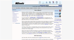 Desktop Screenshot of milonic.com